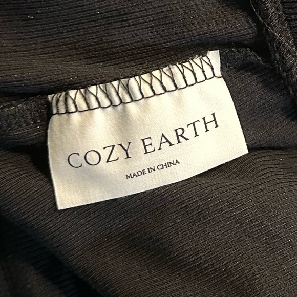 Cozy Earth Women’s Soft Stretchy Comfy Bamboo Rib Knit Lounge Pant in Black XXXL - Picture 10 of 11